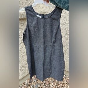 Faded Glory vintage sleeveless cotton shift dress check pattern size 20W